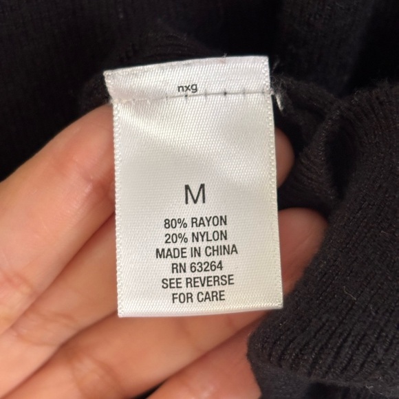 Roz & Ali Black Top with Gold Button Detail - Picture 4 of 8